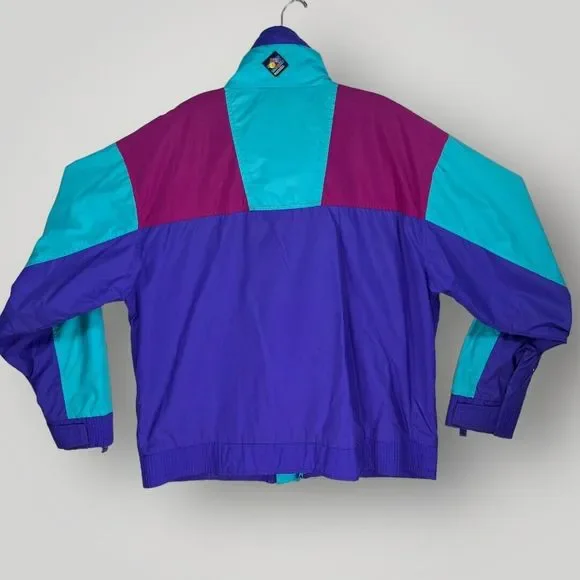 Vintage Woolrich Blueberry Windbreaker Nylon Color Block Jacket Men's Large